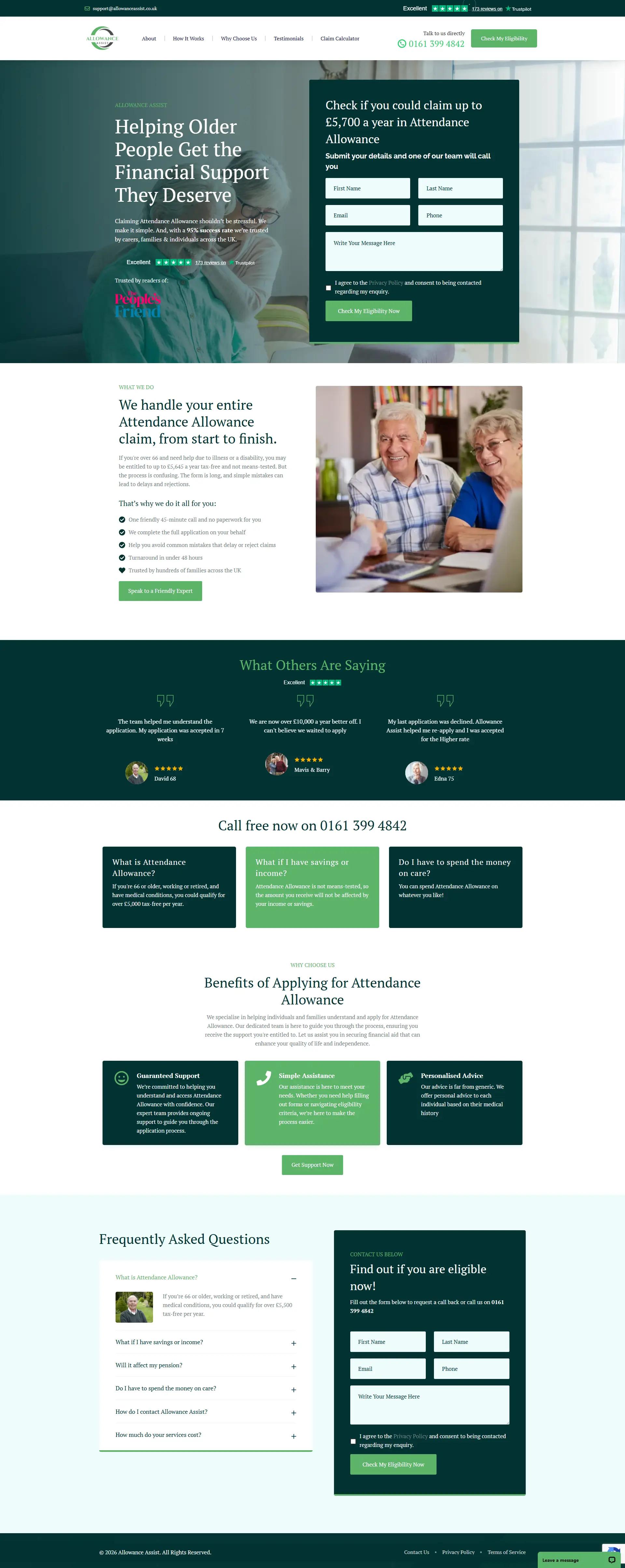 Allowance Assist — Benefits & Claims Assistance project by JW Digital