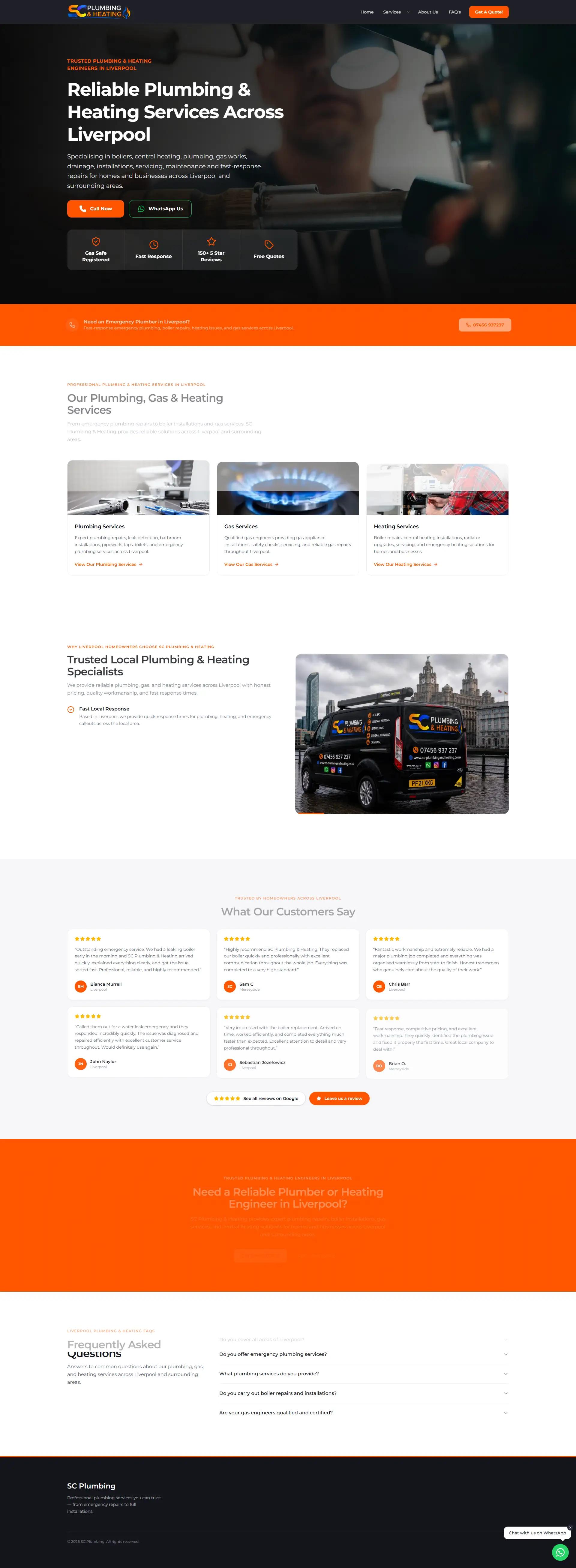 SC Plumbing & Heating — Plumbing & Heating project by JW Digital