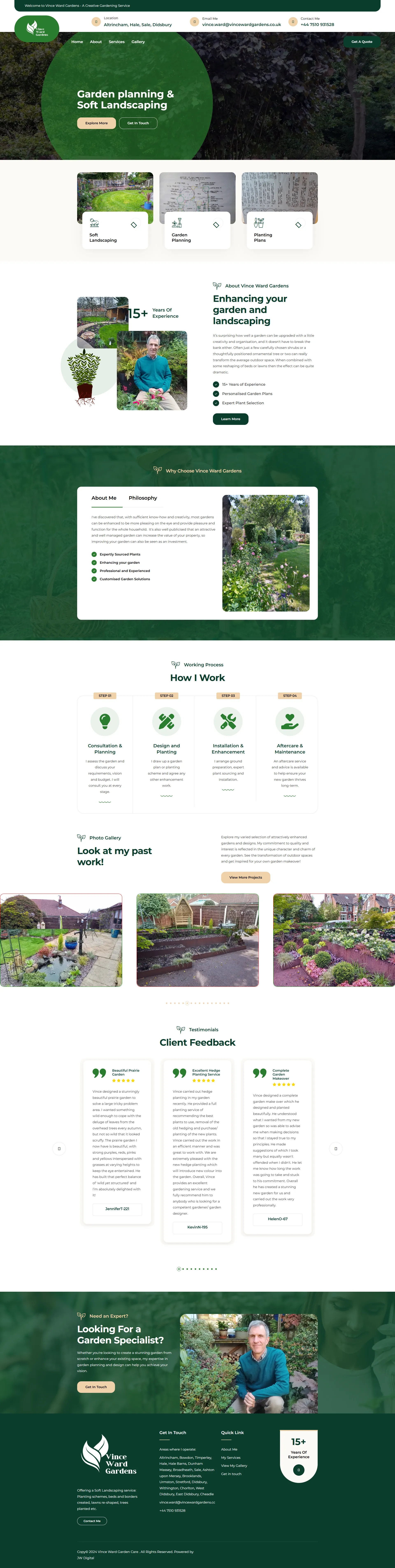Premium Landscaping - Service Website