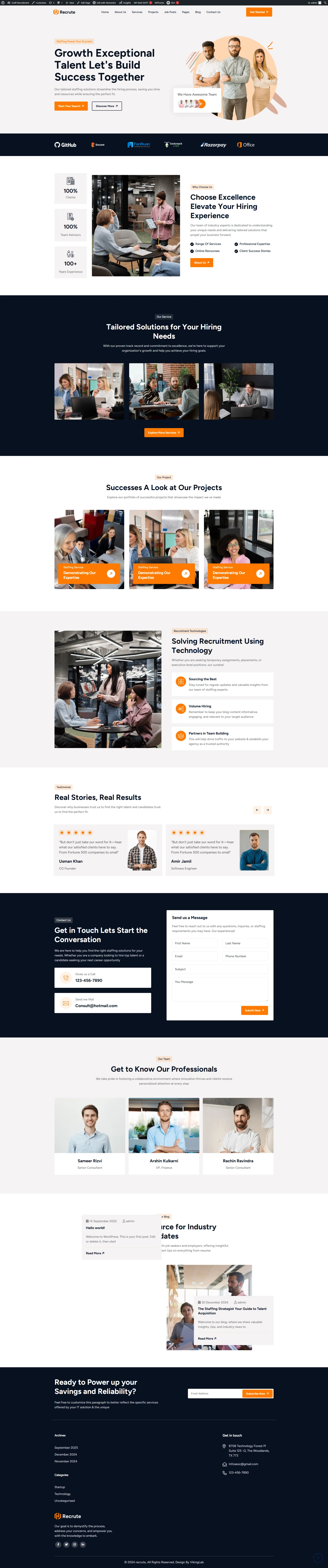 Recruitment Solutions - Corporate Website